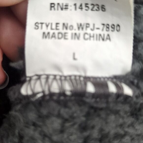 Wanna B Two Tone Fleece Zipper Jacket - Size Large - Picture 7 of 7